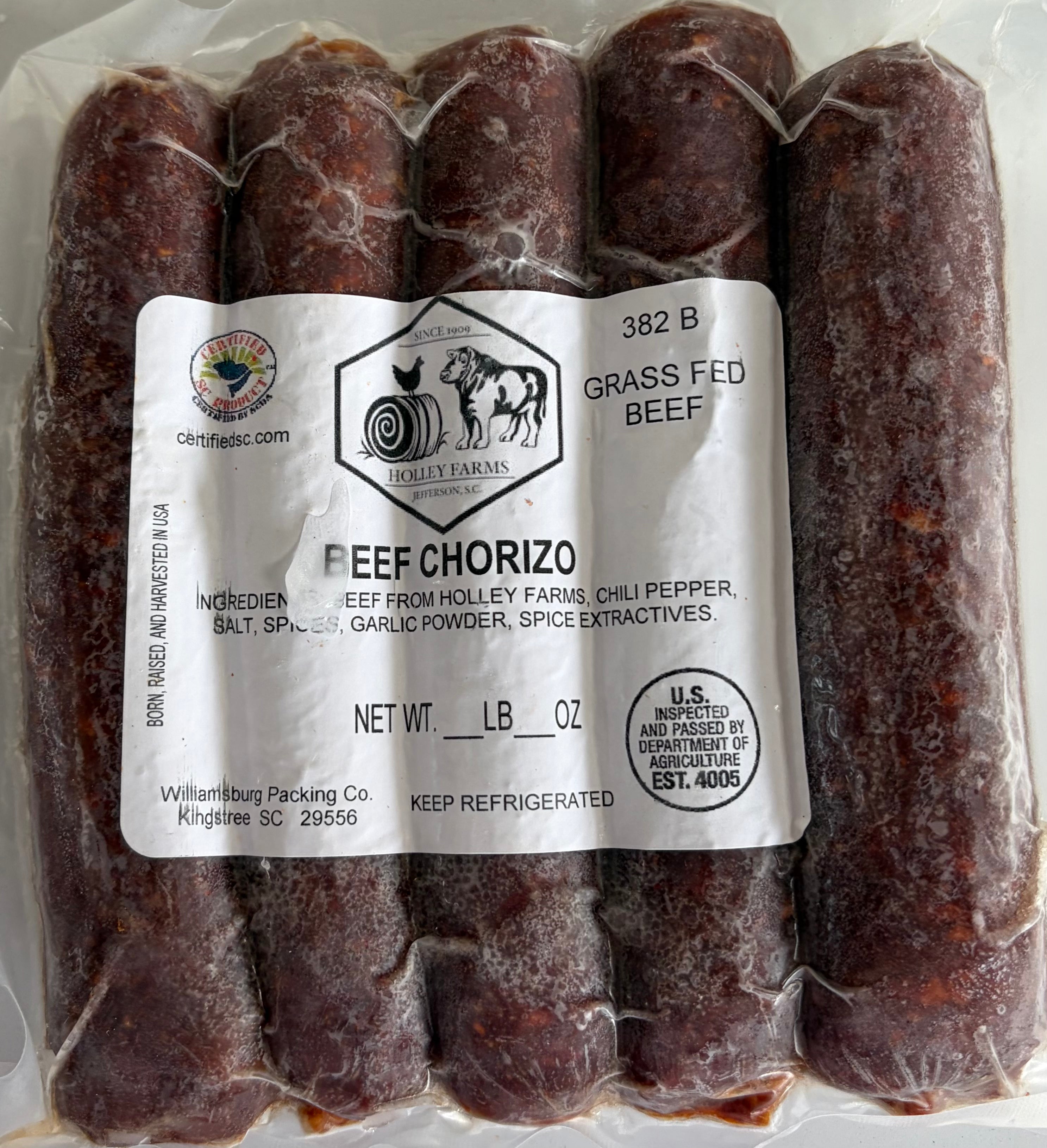 Chorizo Beef Sausage
