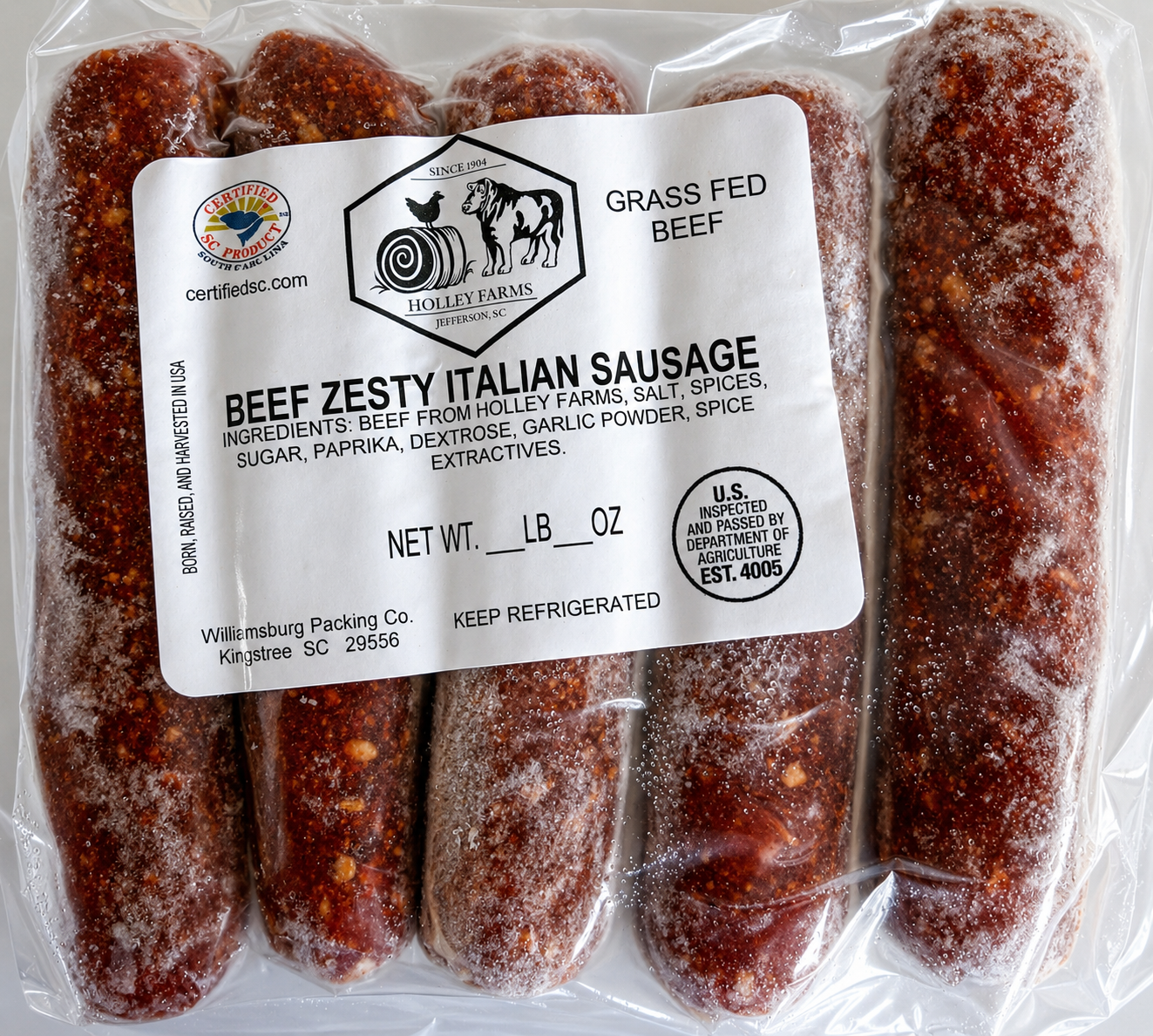 Zesty Italian Beef Sausage